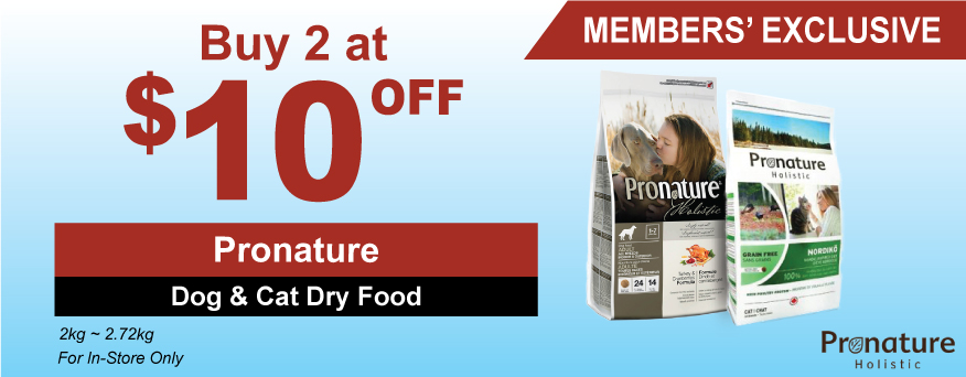 Pronature Dog & Cat Dry Food Promo